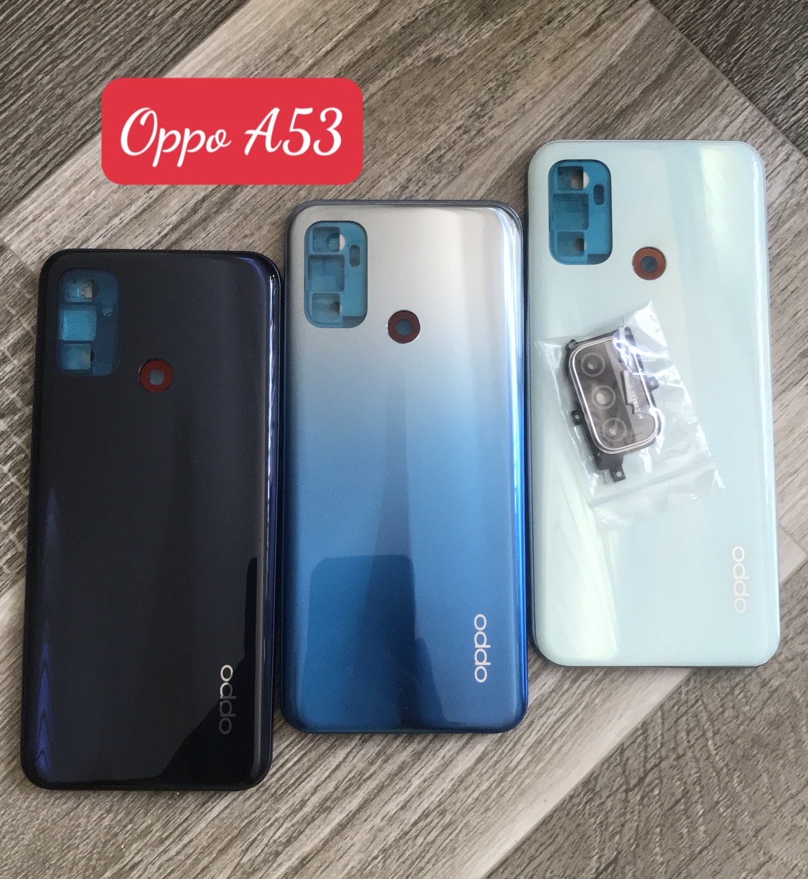 Bộ Vỏ sườn Oppo A53 /A32 zin (kèm khay sim ,kính camera,nút bấm)