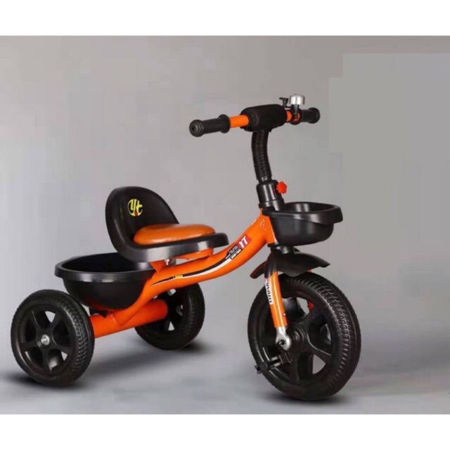 [FREESHIP MAX + MÃ GIẢM GIÁ] - Xe đạp ba bánh  yên da có giỏ cho bé