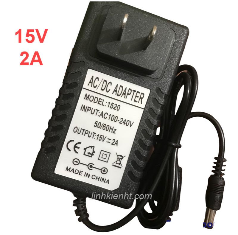 Nguồn sạc loa kéo 15V 2A nguồn adapter 15V 2A hàng chuẩn