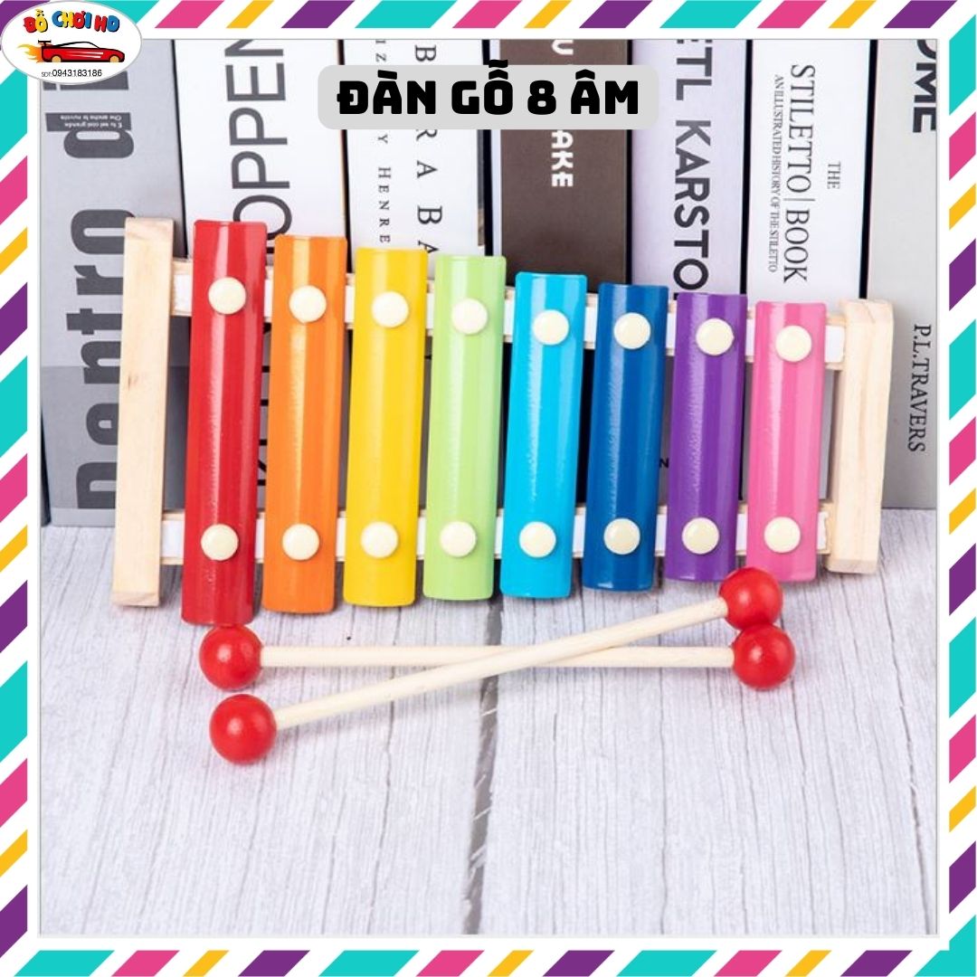 Đồ chơi giáo dục đàn gỗ 8 âm, đồ chơi gỗ cho bé(056)