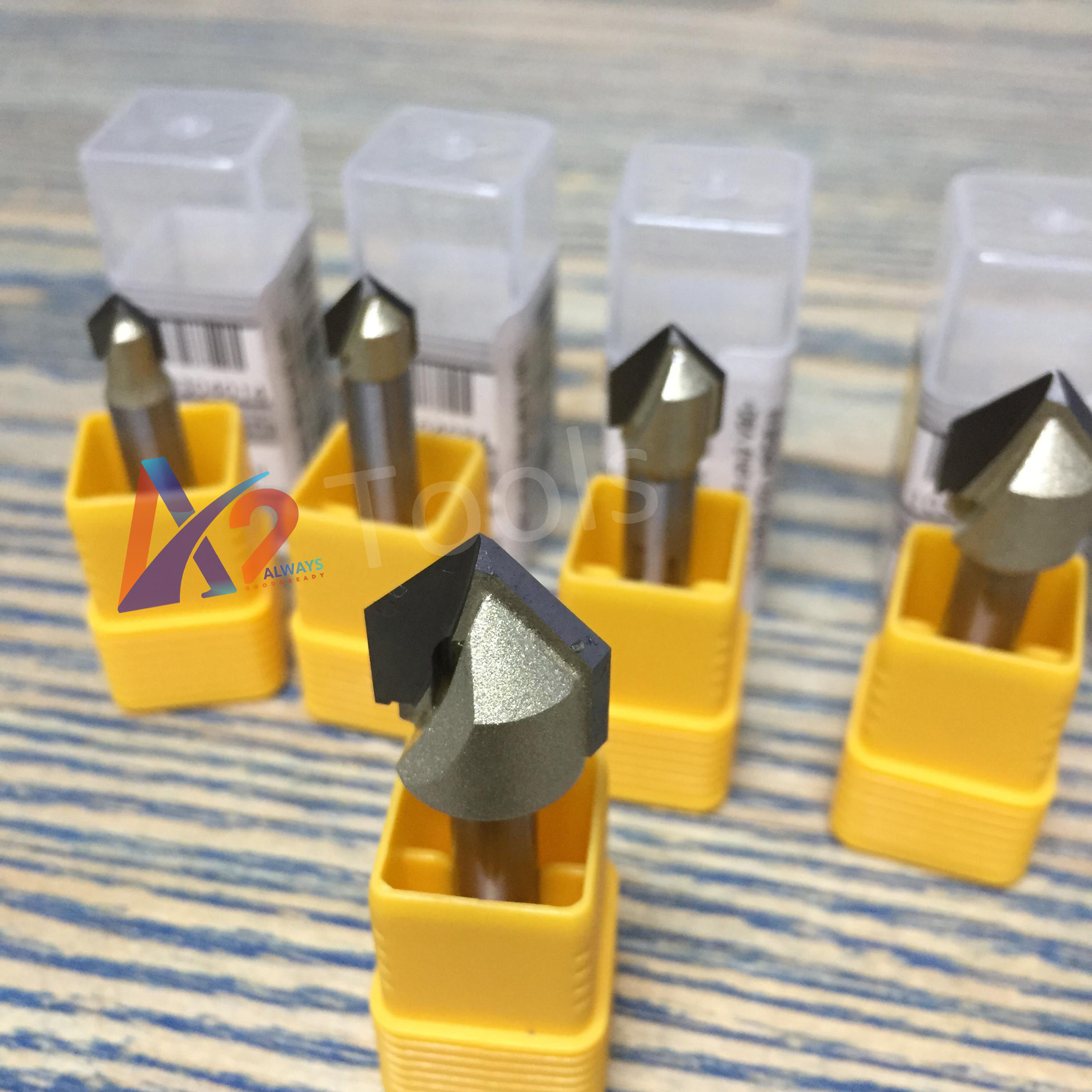Mũi phay rãnh chữ v 90độ 1/4"x1/2" arden - made in taiwan - giá 1 mũi
