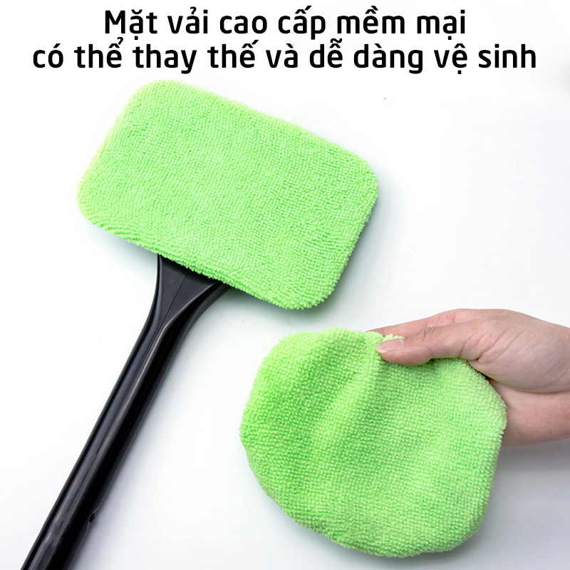 Chổi lau kính ô tô kính cửa nhà cầm tay đa năng chống xước nhỏ gọn dễ sử dụng