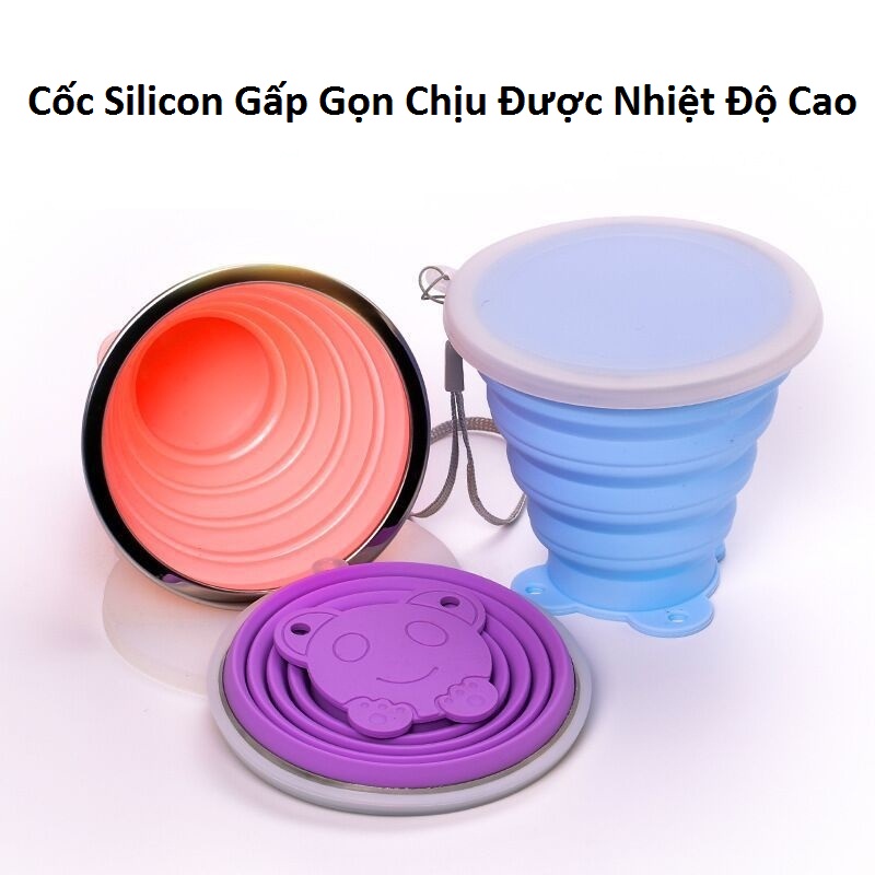 Cốc Silicon Gấp Gọn Chịu Nhiệt Độ Cao
