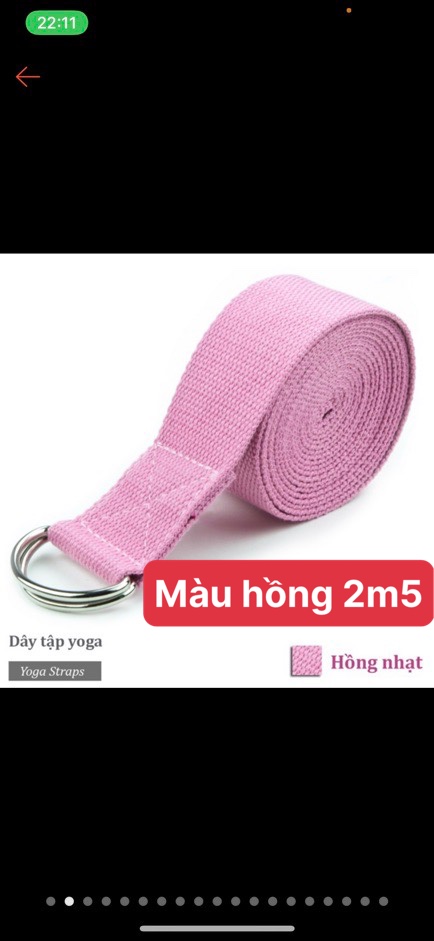 Dây Đai Tập Yoga Cao Cấp / Strap Yoga (1m83/ 2m5/ 3m2)