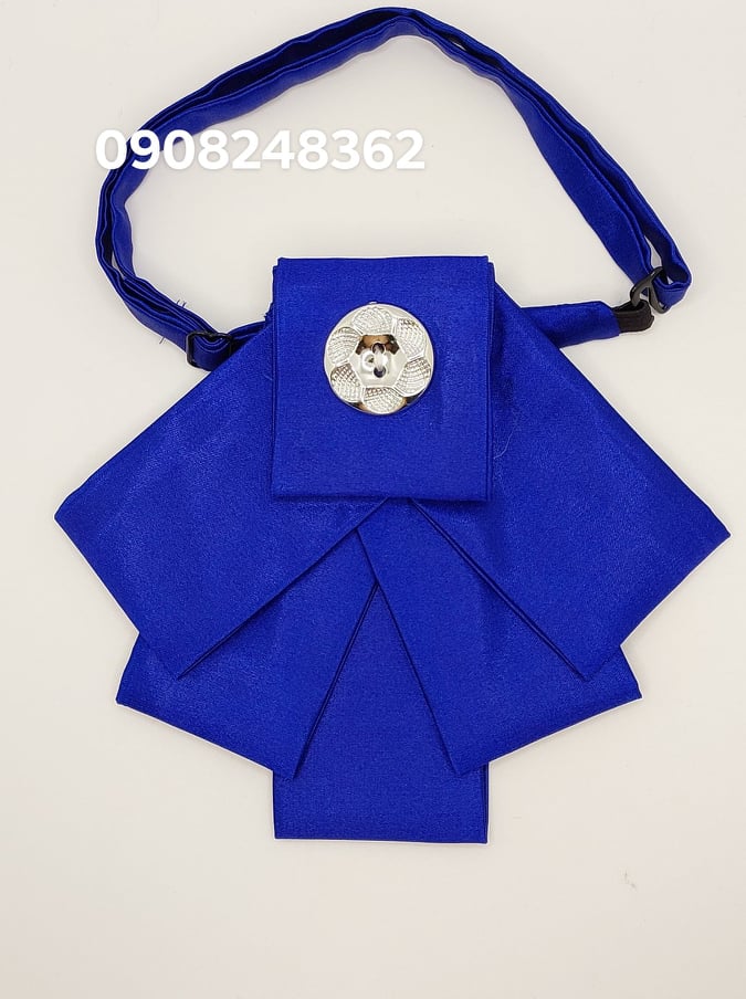Cà vạt nơ đeo cổ nữ KING bản to vải Phi Bóng