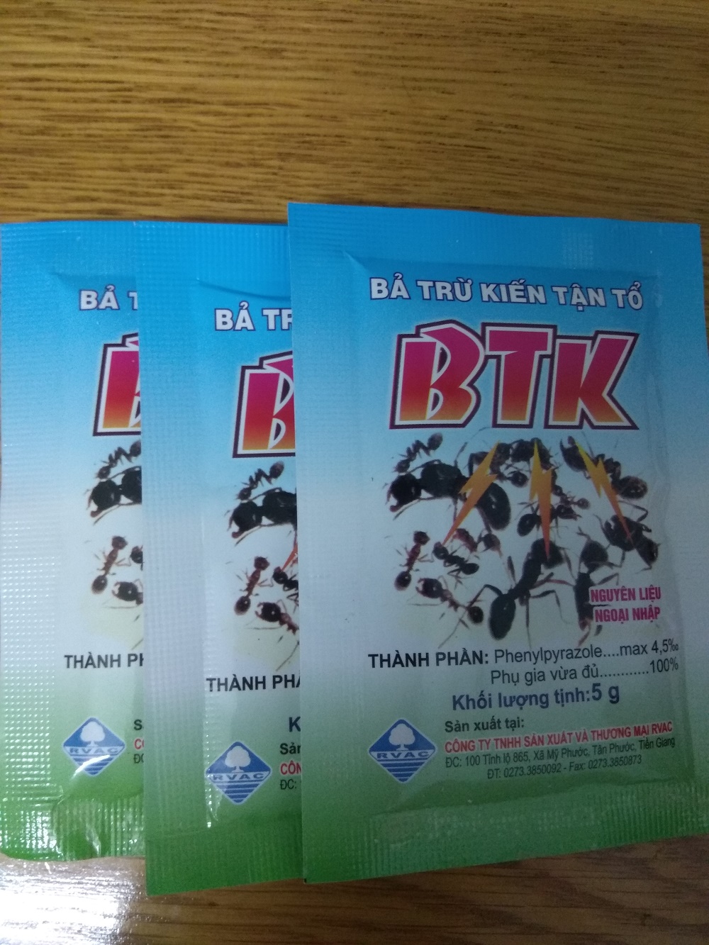 [HCM]Combo 3 gói trừ kiến tận tổ BTK - gói 5 gram