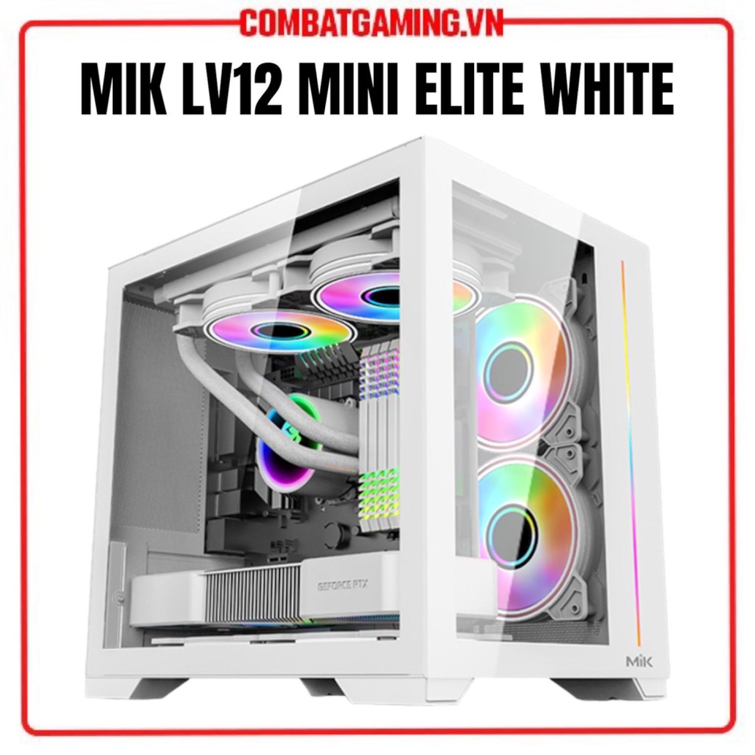 Vỏ Case Máy Tính MIK LV12 , MIK LV12 Mini Black / White