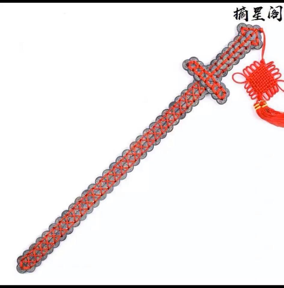 Kim tiền thất tinh bằng đồng dài 80cm