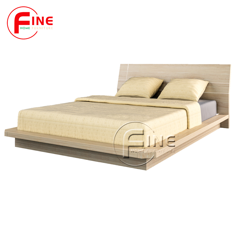 Giường Nhật FINE FG015 (160cm x 200cm) Đầu giường ngã đơn giản hiện đại sang trọng