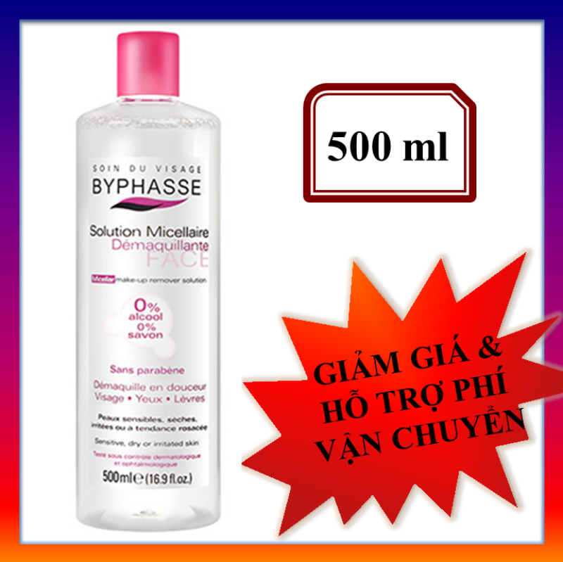 Nước tẩy trang 500ml Byphasse Solution Micerallaire Face Tây ban nha cao cấp