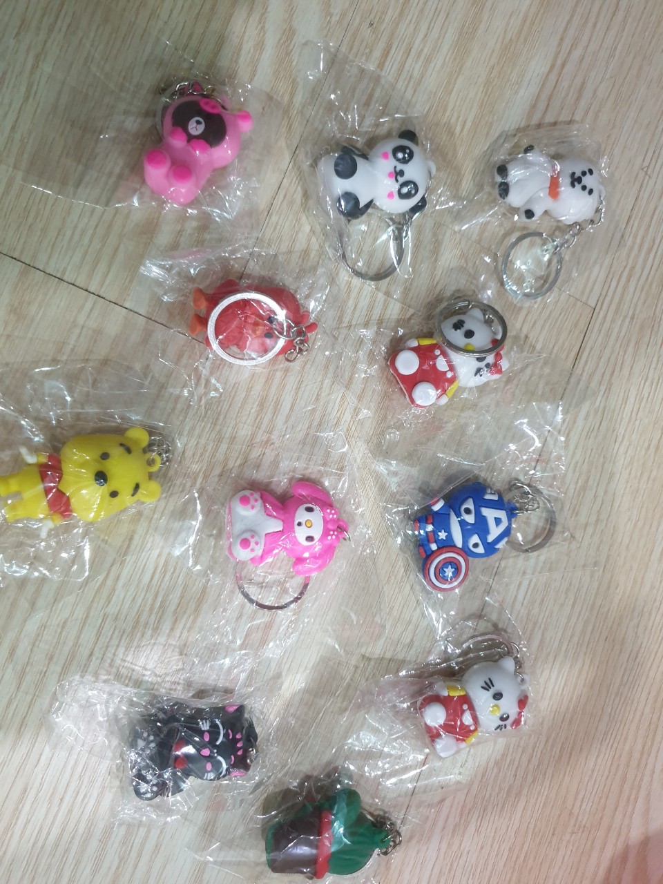 Móc khóa 3D nhiều hình dễ thương