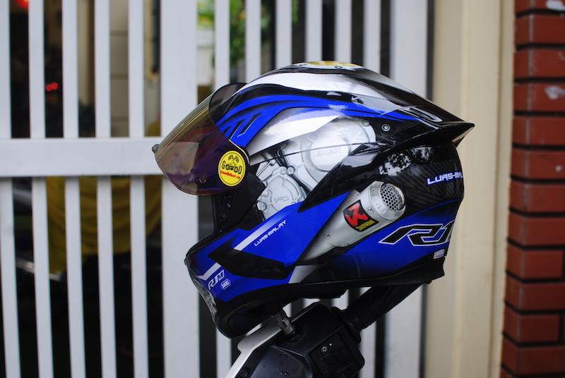 Mũ Royal M138b lên tem Yamaha Xanh GP
