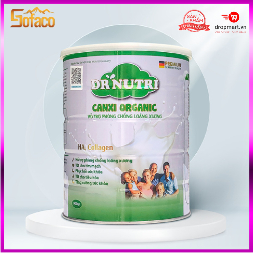 Sữa bột dr. nutri canxi organic 900gr