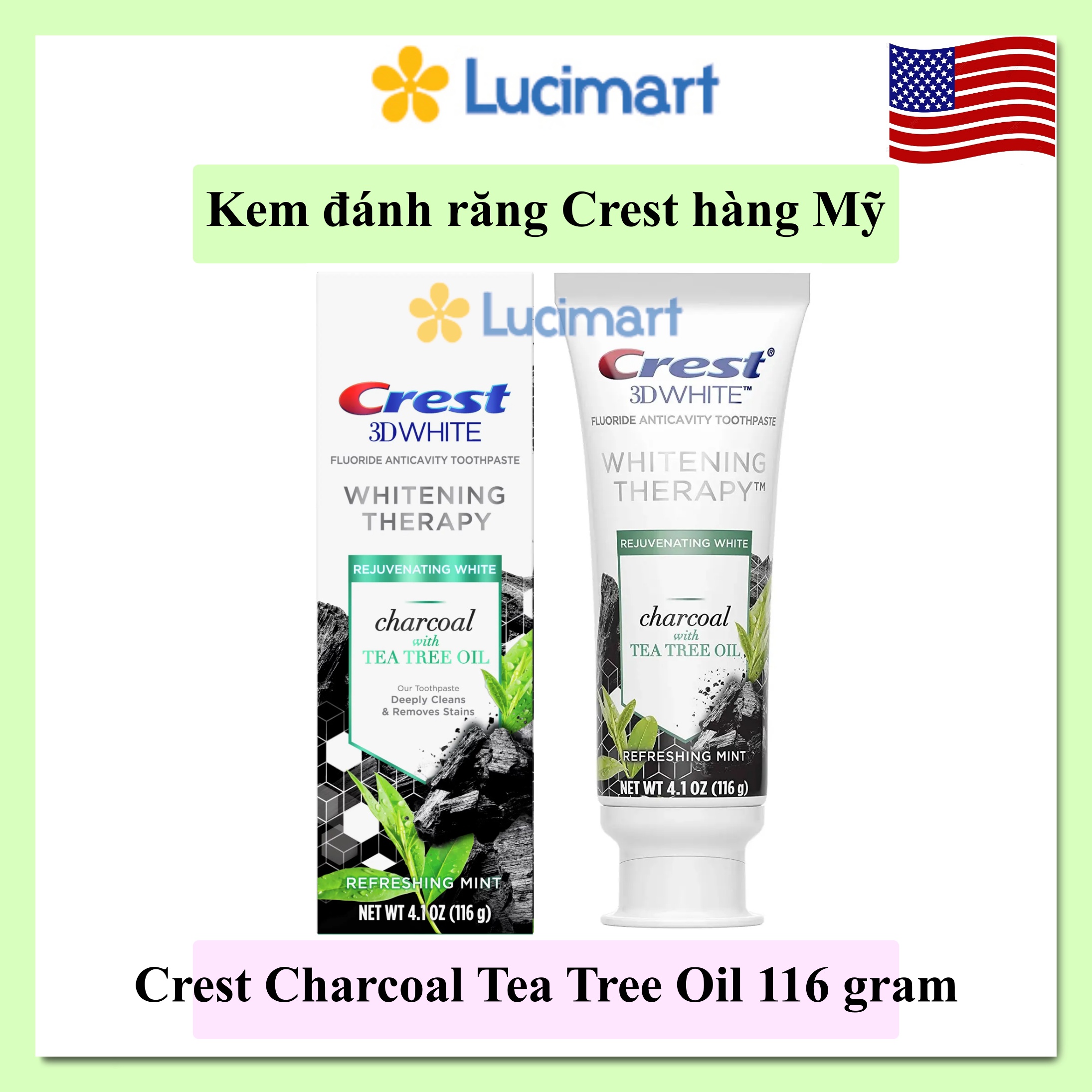 Kem đánh răng Crest của Mỹ các loại [Hàng Mỹ]