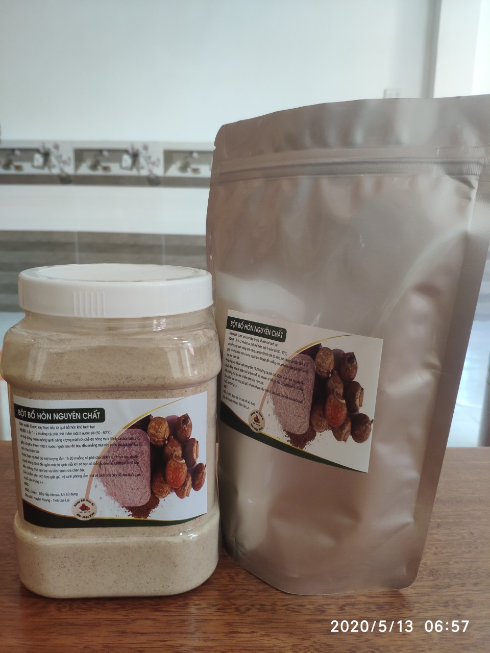Bột bồ hòn nguyên chất 300g giá dùng thử