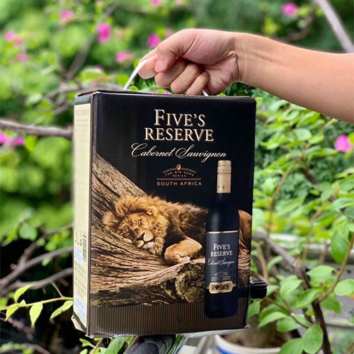 VANG BỊCH NAM PHI FIVE'S RESERVE 3 LÍT
