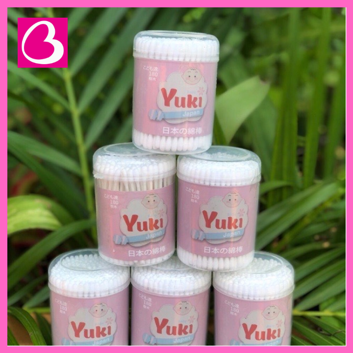 [HCM]Hộp 180 tăm bông ráy tai Yuki Nhật Bản cho bé