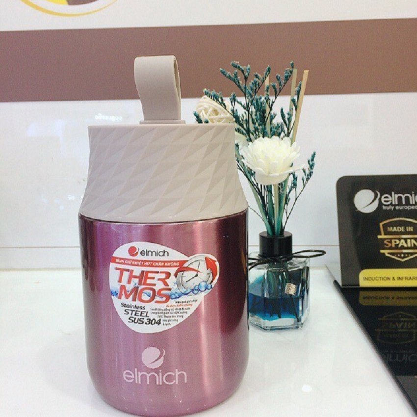 [HCM]Bình đựng thức ăn giữ nhiệt Elmich 550ml EL 3669