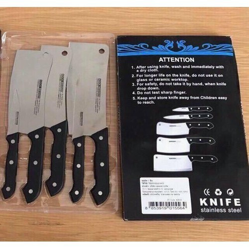 Bộ dao thai lan cao cấp, trọn bộ dao 5 món dao gọt hoa quả dao thái thịt, bộ dao nhà bếp, dao kitchen knife - bộ dao nhà bếp cao cấp