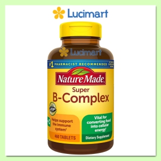 Viên uống Vitamin B Super B-Complex Nature Made hũ 460 viên Hàng Mỹ hạn thumbnail