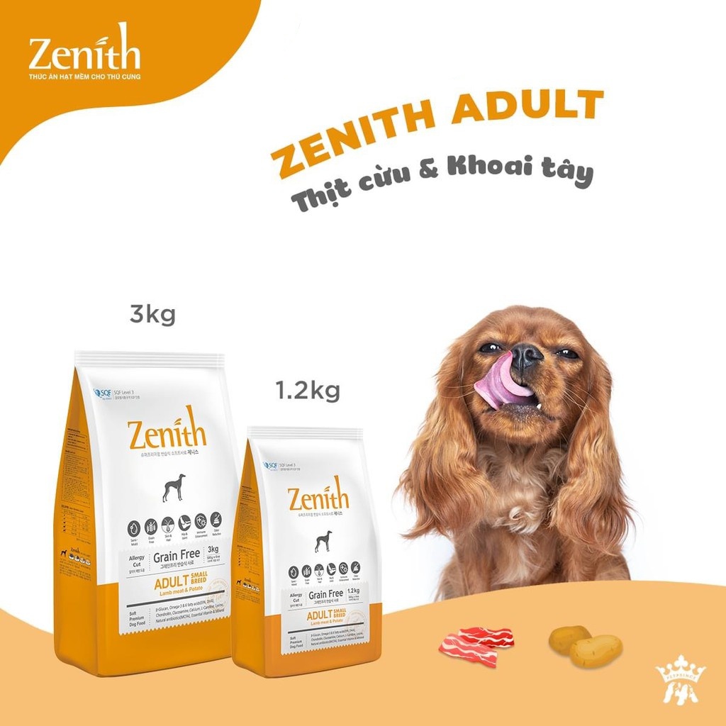 Hạt mềm Zenith - Thức ăn cho chó túi 3kg