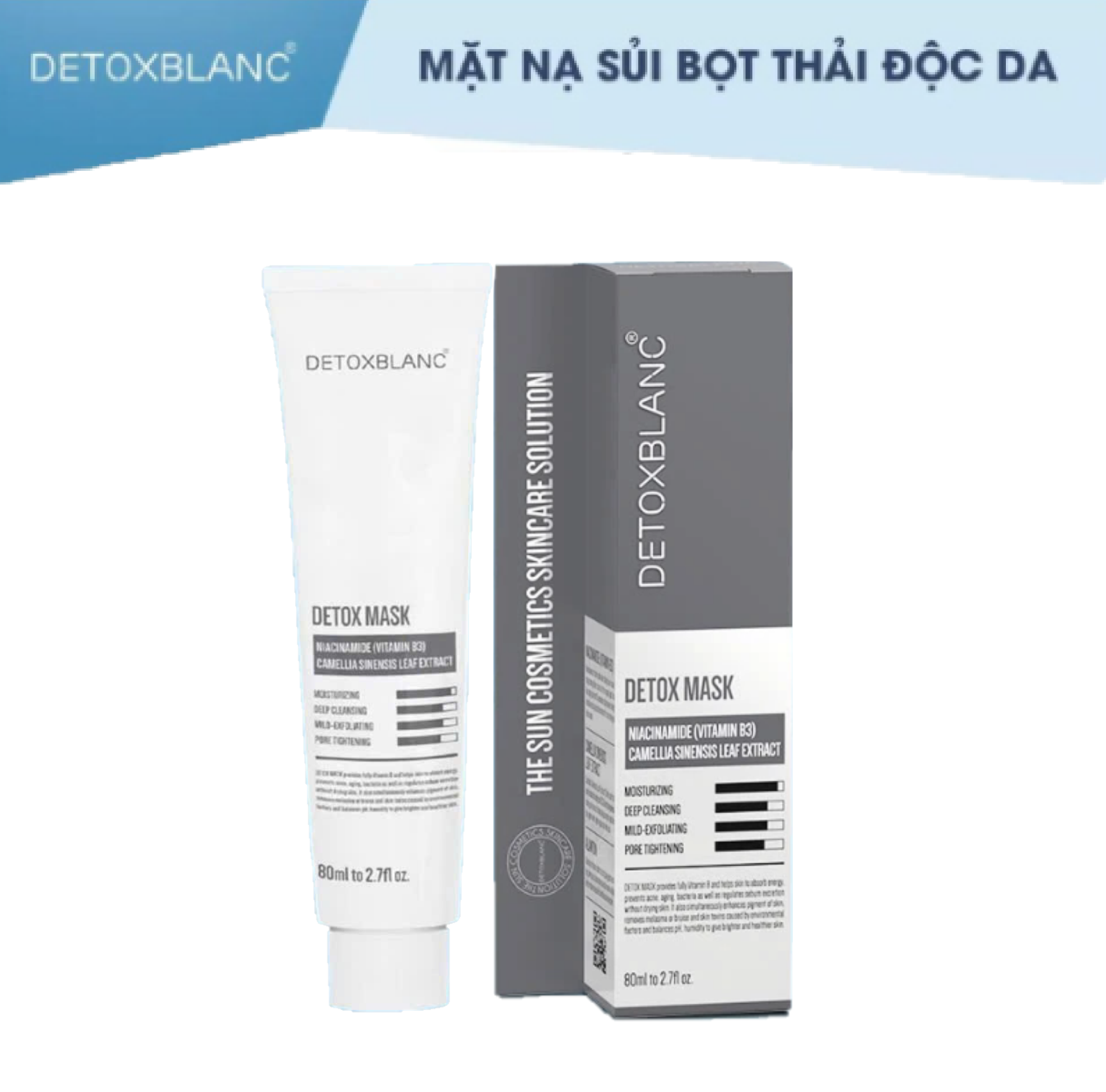 Mặt nạ sủi bọt thải độc Detox Blanc