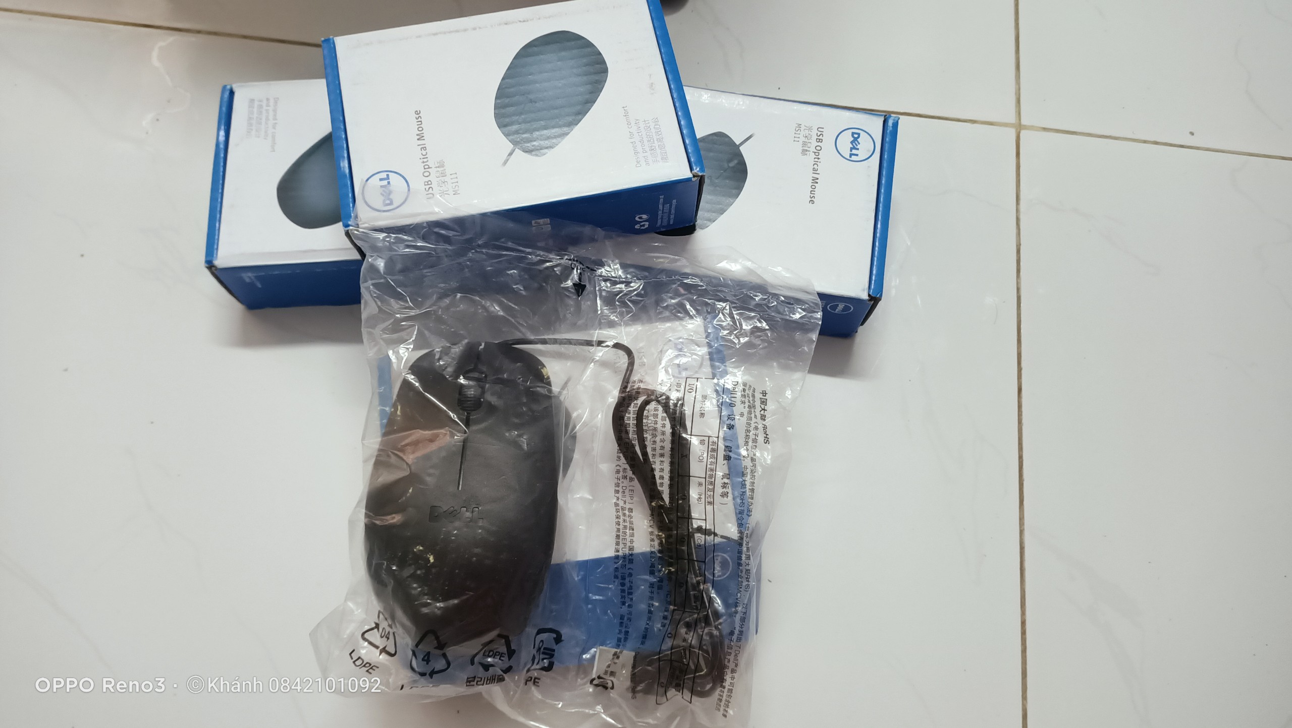 Chuột Dell MS111 - Có Dây - Giá Siêu Rẻ