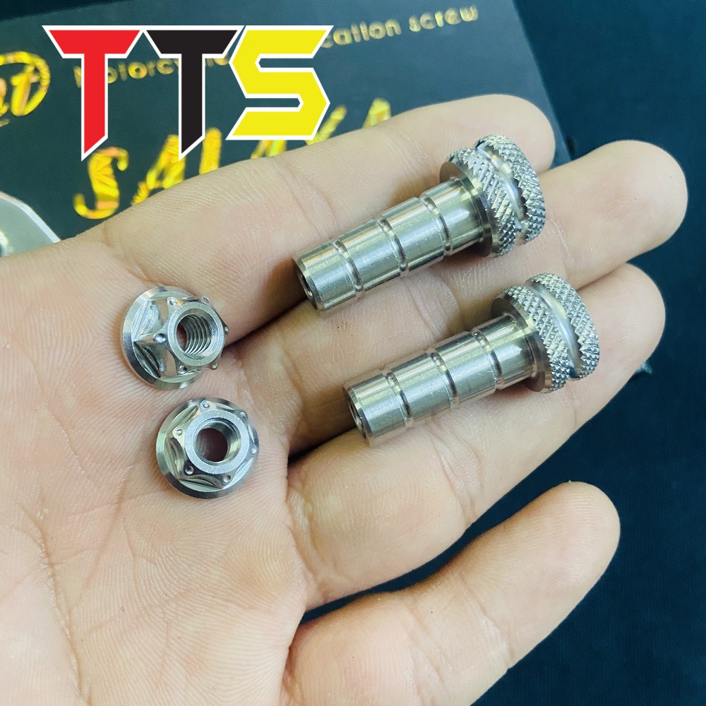 [HCM]Ốc kèm tán Salaya lắp bát tăng sên INOX 304 sử dụng cho WAVE DREAM SIRIUS. EXCITER ( MỘT BỘ 2 BÊN )