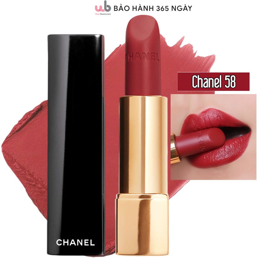 Review Chanel 58 Rouge Vie màu đỏ mận đầy cuốn hút