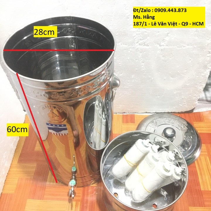BÌNH LỌC NƯỚC CỠ ĐẠI INOX CAO CẤP - BL40LA -
