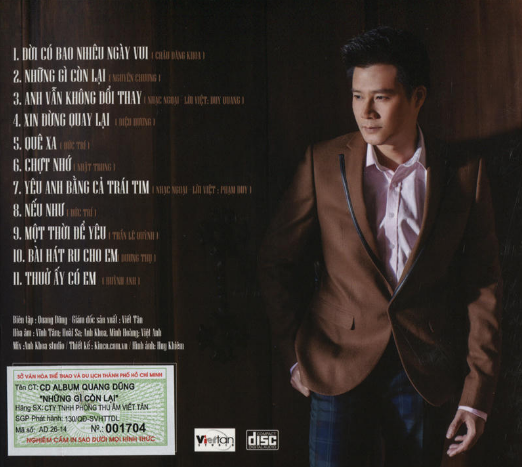 Những Gì Còn Lại - Quang Dũng (Viết Tân CD)