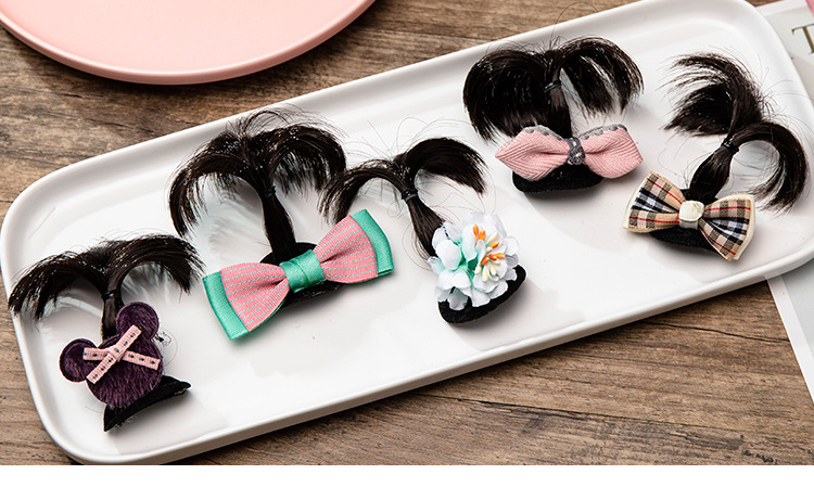 kẹp chùm tóc giả cute cho bé