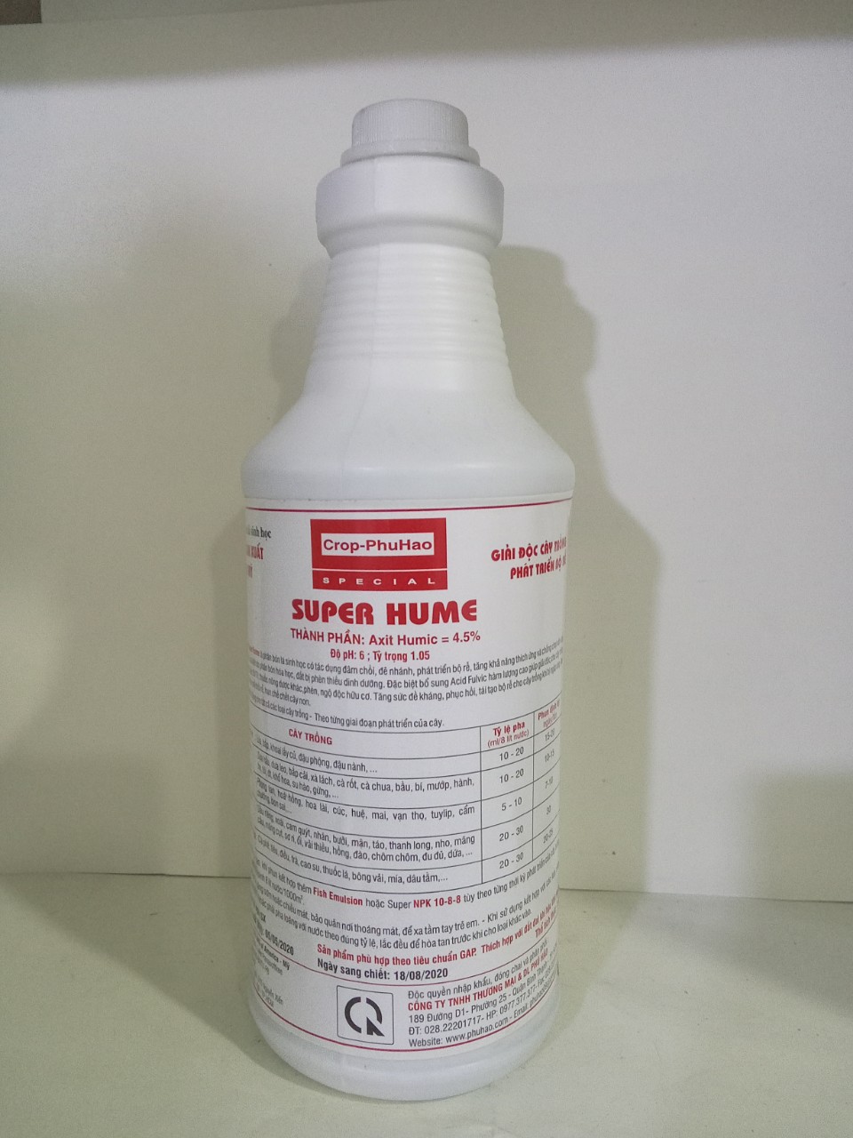 Phân bón lá Super Hume nhập khẩu Mỹ ( Chai 1Lít)