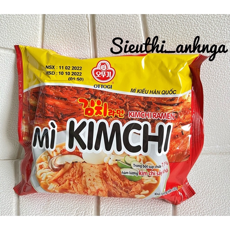 Mì Kim Chi Ottogi Mì Kiểu Hàn Quốc Gói 120g