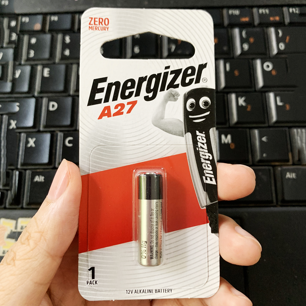 Pin A27 Energizer 12V, Pin remote cửa cuốn 12V chính hãng