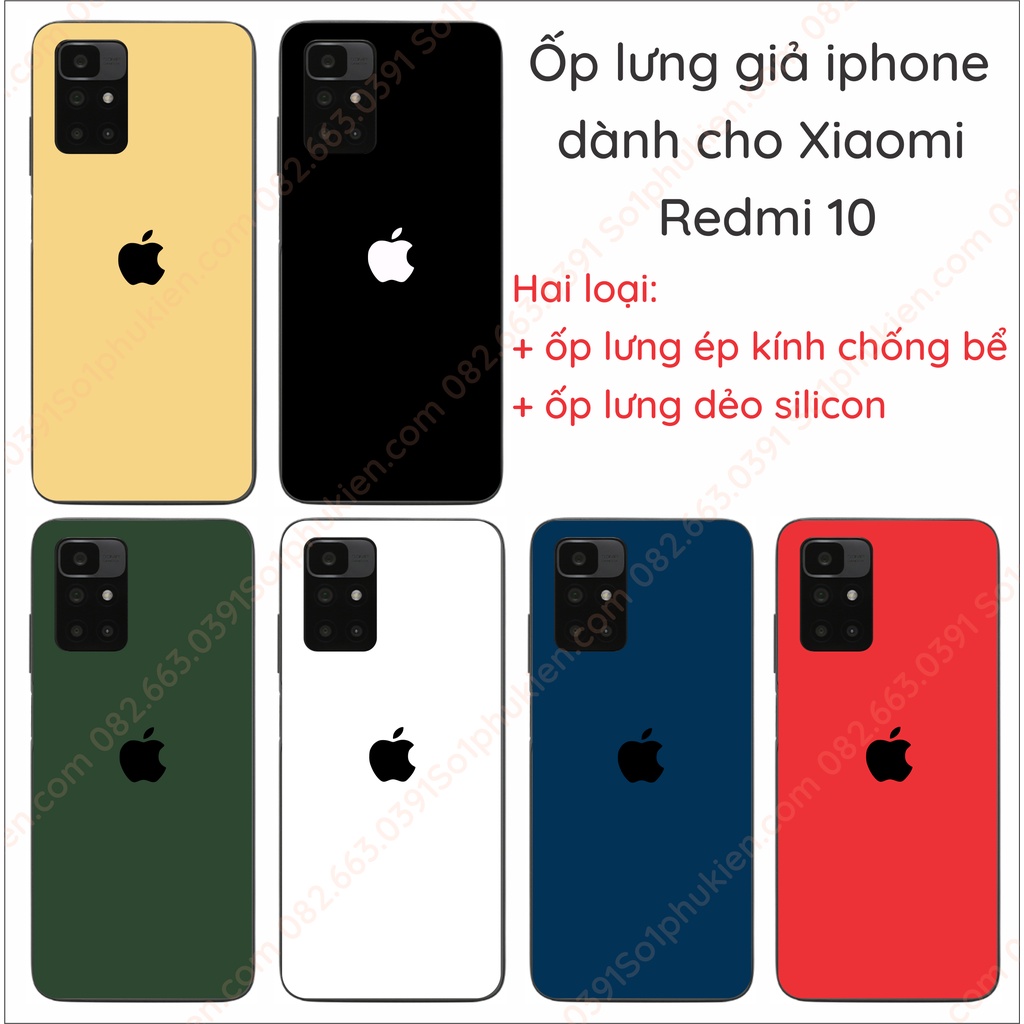 Ốp lưng Xiaomi redmi 10 giả iphone