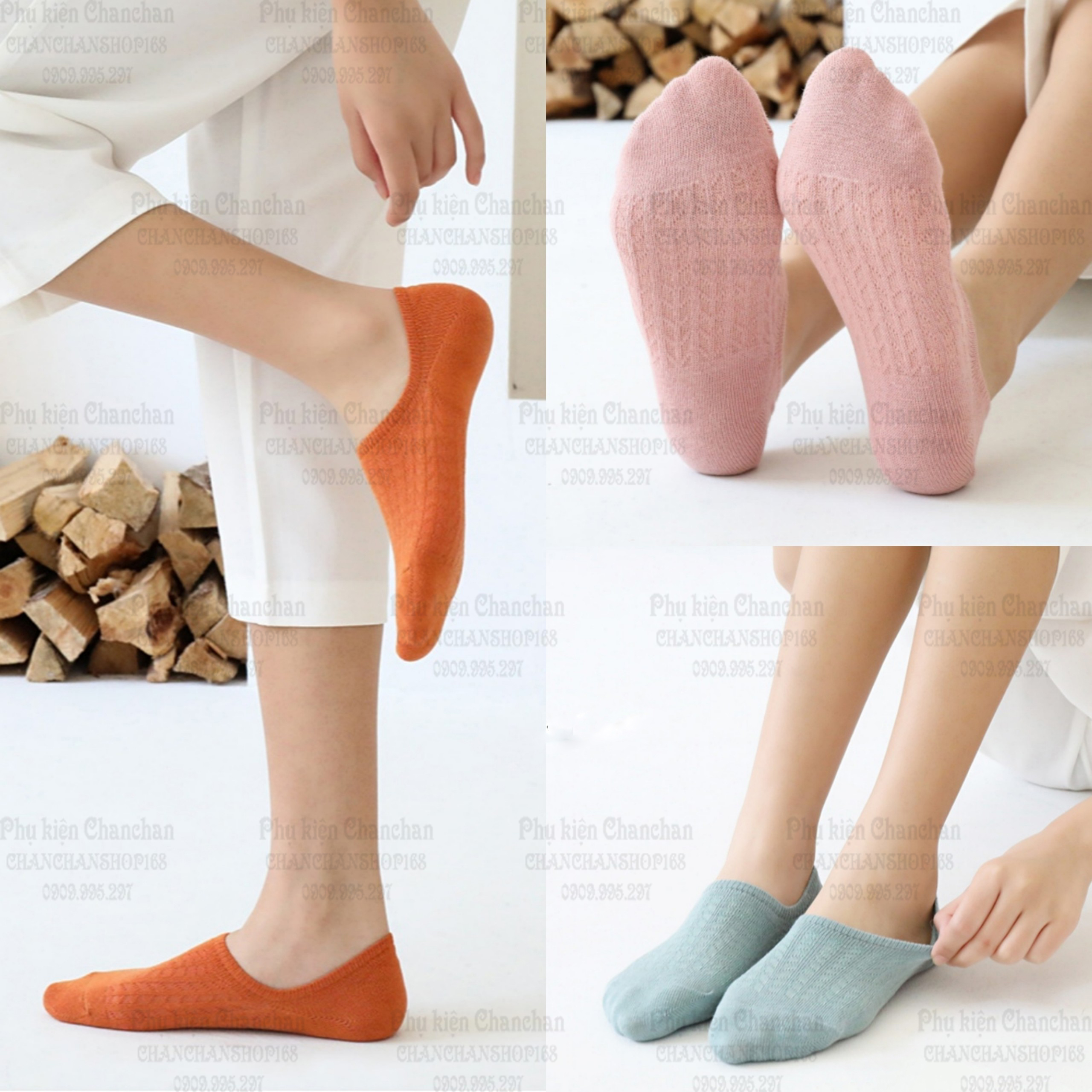 Vớ lười Sọc lưới sz Nữ 16k / đôi