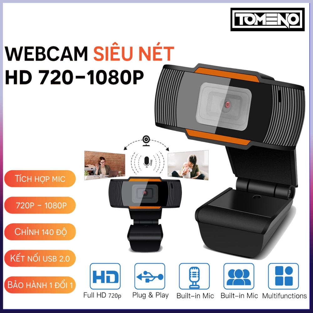 Webcam HD 720P - 1080p Máy Tính Laptop Livestream, Học và Làm việc Online siêu rõ nét quay chữ rõ nét , Webcam máy tính , Webcam logitech , Webcam pc để bàn , Webcam có mic ,Web pc