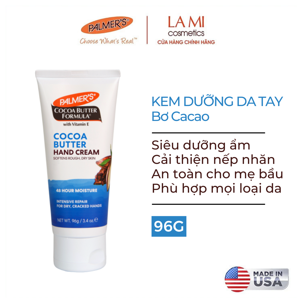 COMBO X2 Kem dưỡng da tay hương tùy chọn Palmer's 96g