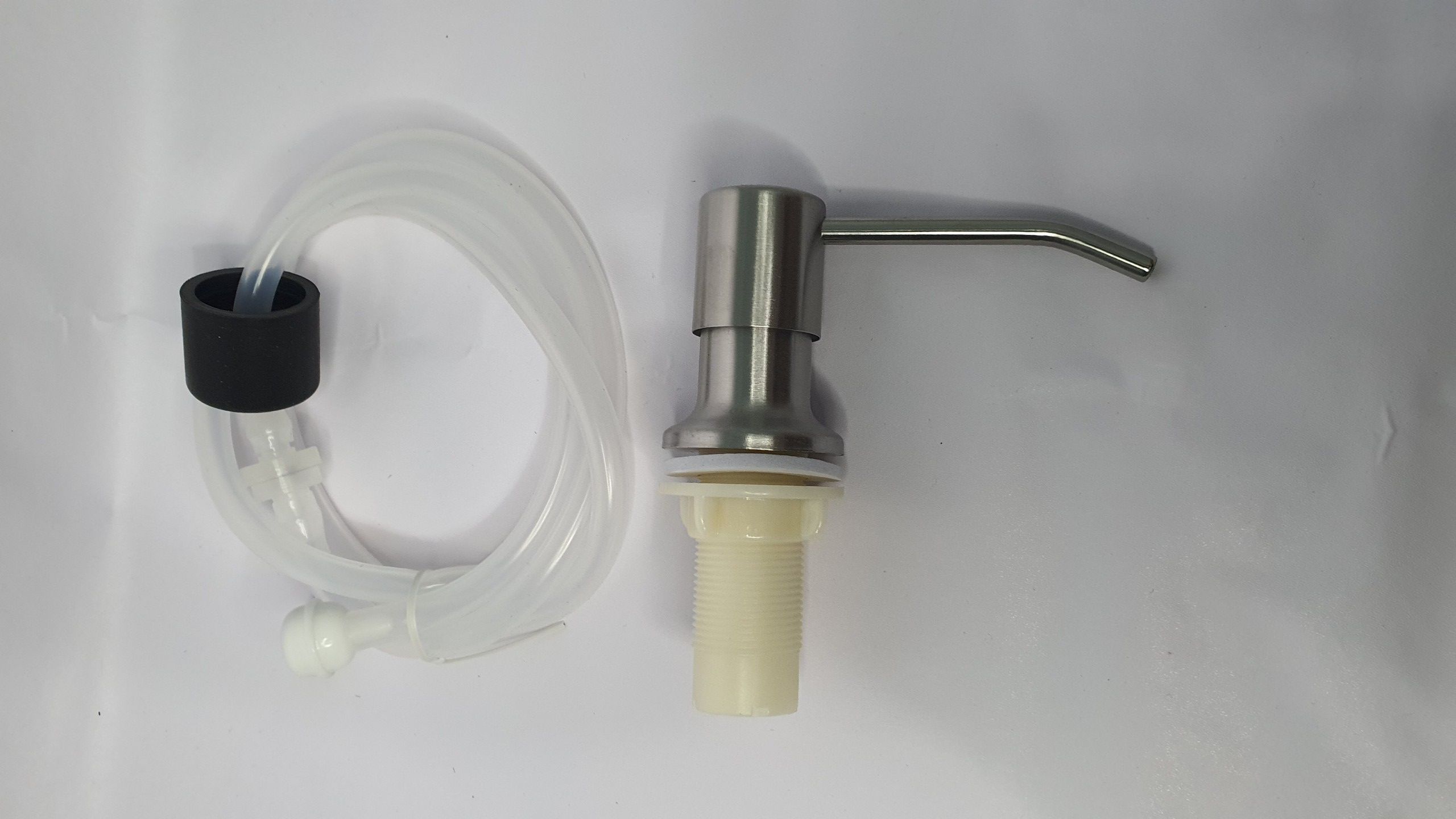 Bộ Vòi Xịt Nối Bình Xà Bông Visenta Bằng Kim Loại Và Cao Su, Nhấn Để Lấy Nước Rửa Chén Gắn Chậu Rửa Chén Bát