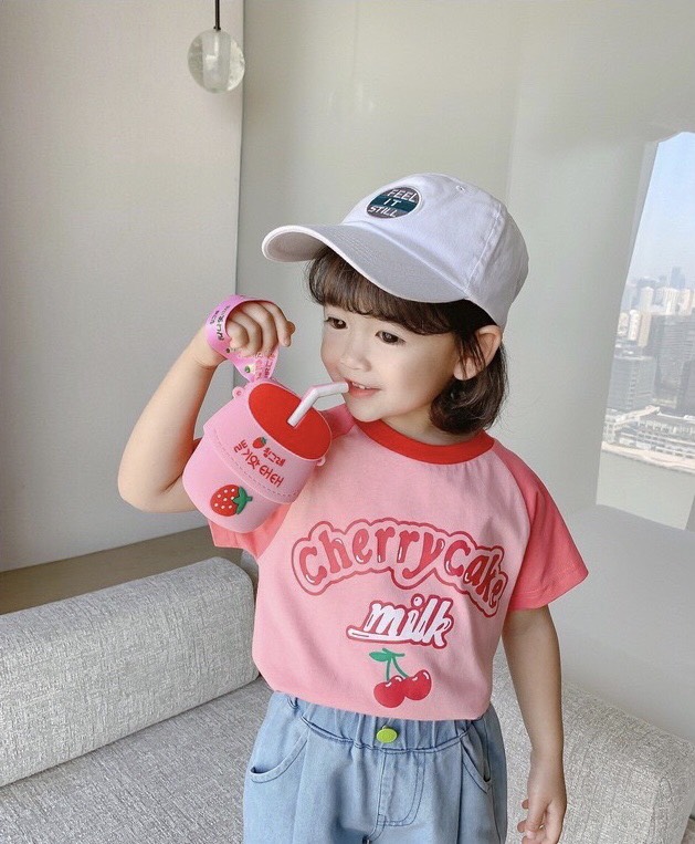(HCM)(SIZE 9Kg-28Kg)Áo thun cộc tay phối tay bé gái siêu đáng yêu cotton loại 1