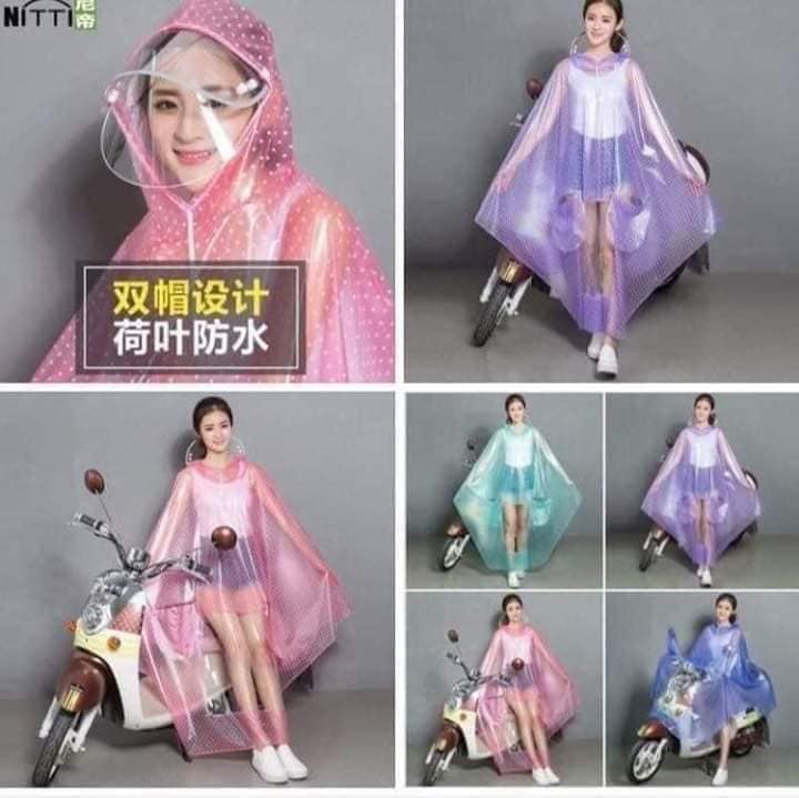 Áo Mưa Chấm Bi 1 Đầu
