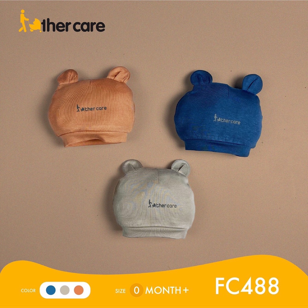 Set 2C Mũ Cotton Sơ Sinh Tai Gấu