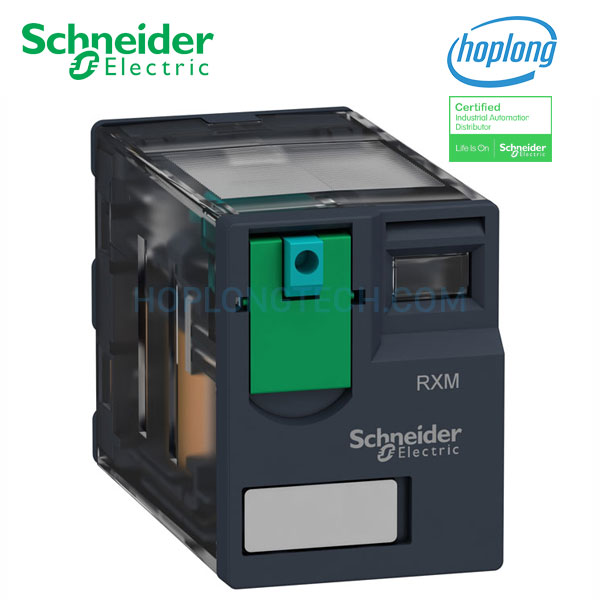 Relay trung gian RXM2AB1BD Schneider - 2 Poles (8 chân) - 24VDC