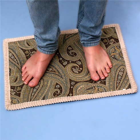 THẢM LAU CHÂN HOẠ TIẾT THỔ CẨM KÍCH THƯỚC 40x60CM