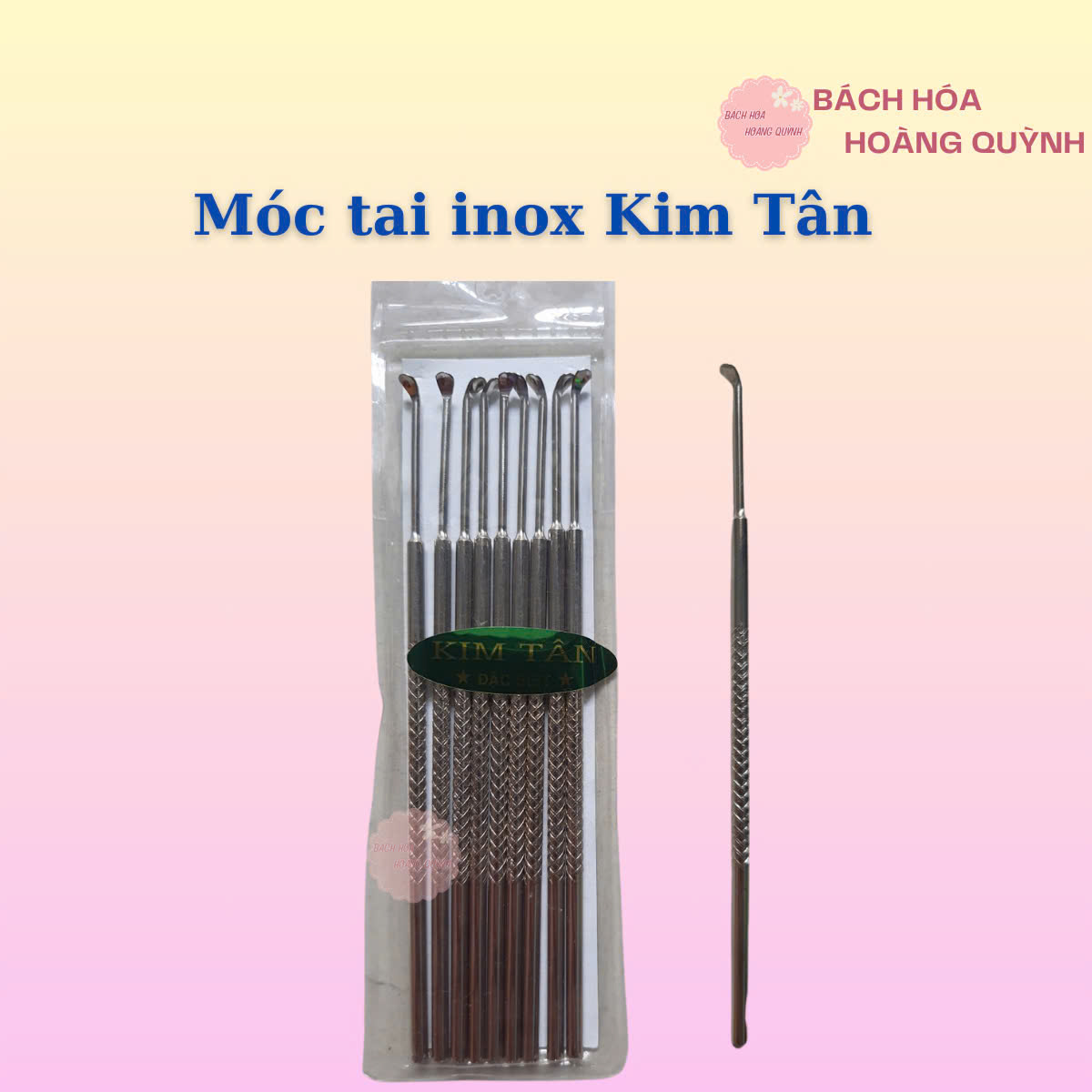 Combo 10 cây móc tai inox.