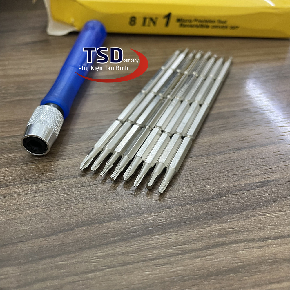 Bộ Tua Vít Đa Năng 8 Cây Tặng Kèm Túi Vải
