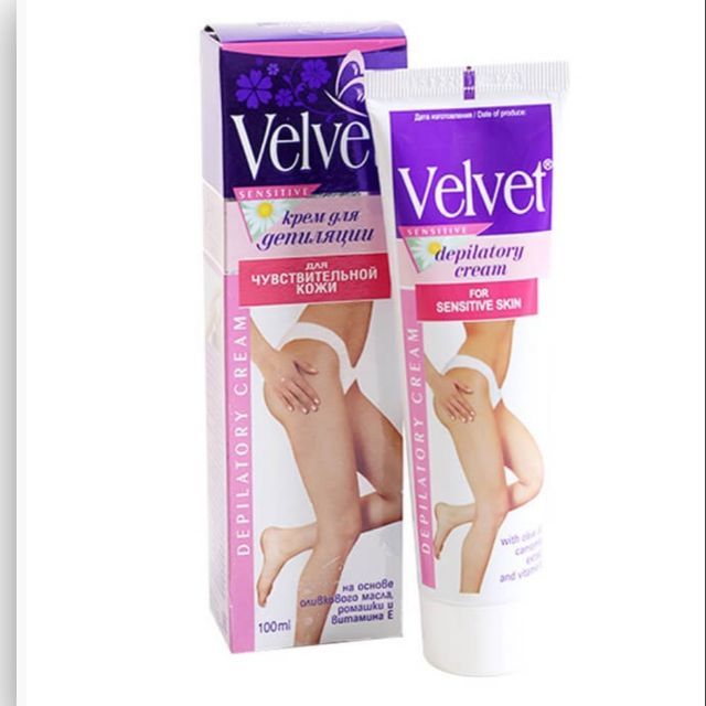 Kem tẩy lông của Nga chính hãng Velvet chiết xuất hoa cúc và Vitamin E 100ml