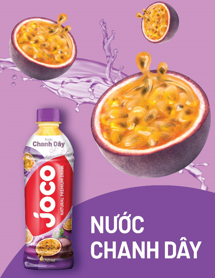 Lốc 6 Chai Nước Giải Khát Trái Cây Joco 450ml