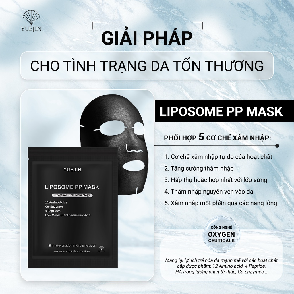 Mask B5 Yuejin repair control EGF Yuejin 25ml recovery, grade ẩm leather